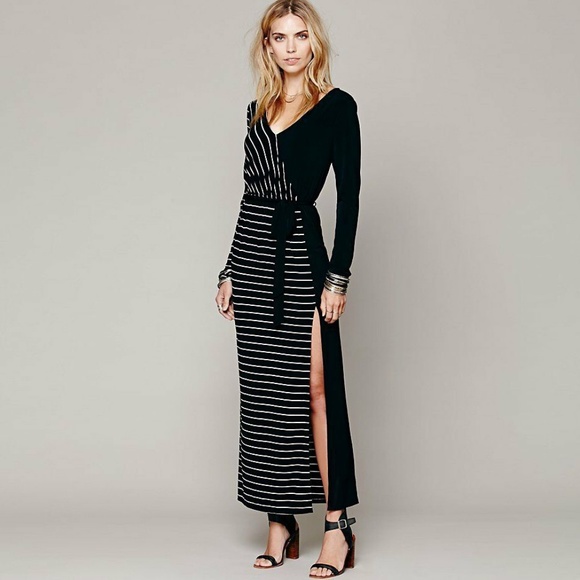 Free People Dresses & Skirts - Free People New Romantics Striped Maxi Dress S